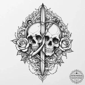 Scissors, ink illustration for tattoo, chican... - эскиз тату (№1755649462_0, 20.08.2025 00:24) — tattoo-photo.ru