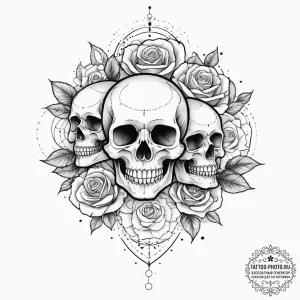 Binary code pattern, tattoo flash sheet desig... - эскиз тату (№1755650080_0, 20.08.2025 00:34) — tattoo-photo.ru