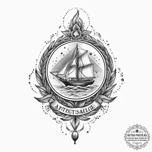 Peak ace, concept art for tattoo, black and g... - эскиз тату (№1755650285_0, 20.08.2025 00:38) — tattoo-photo.ru
