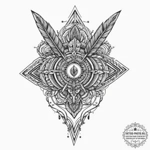 Tattoo design a simple 'level up' arrow linew... - эскиз тату (№1755651937_0, 20.08.2025 01:05) — tattoo-photo.ru