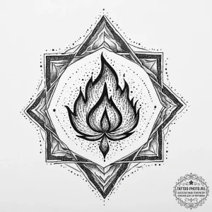 A tattoo sketch of the svarog's square symbol... - эскиз тату (№1755652969_0, 20.08.2025 01:22) — tattoo-photo.ru