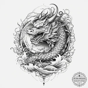 Tattoo sketch a mythical warrior riding a pow... - эскиз тату (№1755663570_0, 20.08.2025 04:19) — tattoo-photo.ru