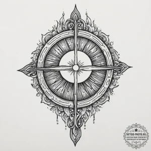Tattoo sketch: a stylized depiction of a flam... - эскиз тату (№1755665934_0, 20.08.2025 04:58) — tattoo-photo.ru