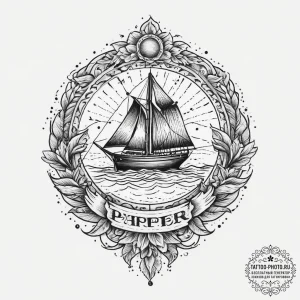Tattoo sketch a single word split in half, on... - эскиз тату (№1755666329_0, 20.08.2025 05:05) — tattoo-photo.ru