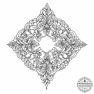 Tattoo design a delicate, intricate embroider... - эскиз тату (№1755666725_0, 20.08.2025 05:12) — tattoo-photo.ru