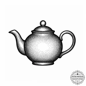 Tattoo sketch a tiny, flying teapot., concept... - эскиз тату (№1755672109_0, 20.08.2025 06:41) — tattoo-photo.ru