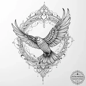 Tattoo sketch an abstract representation of "... - эскиз тату (№1755673100_0, 20.08.2025 06:58) — tattoo-photo.ru