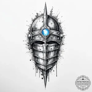 Tattoo design a knight's armored gauntlet hol... - эскиз тату (№1755698025_0, 20.08.2025 13:53) — tattoo-photo.ru