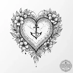 Tattoo sketch a crayon drawing style heart or... - эскиз тату (№1755698860_0, 20.08.2025 14:07) — tattoo-photo.ru