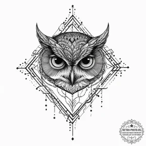 147. tattoo design: a "veda" rune with a subt... - эскиз тату (№1755707268_0, 20.08.2025 16:27) — tattoo-photo.ru