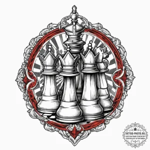 Tattoo design a stylized depiction of a strat... - эскиз тату (№1755707866_0, 20.08.2025 16:37) — tattoo-photo.ru