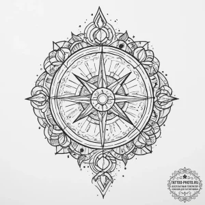 Tattoo design a zodiac symbol integrated into... - эскиз тату (№1755710344_0, 20.08.2025 17:19) — tattoo-photo.ru