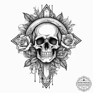 Tattoo design a rough, military-grade fabric... - эскиз тату (№1755712417_0, 20.08.2025 17:53) — tattoo-photo.ru