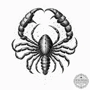 Tattoo design a sharp scorpio scorpion, its t... - эскиз тату (№1755716691_0, 20.08.2025 19:04) — tattoo-photo.ru