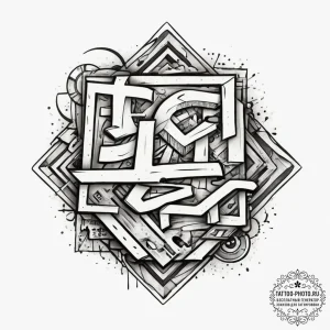 Square, concept art for tattoo, sepia tone sk... - эскиз тату (№1755718133_0, 20.08.2025 19:28) — tattoo-photo.ru