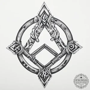 A hobo sign/symbol, tattoo flash sheet design... - эскиз тату (№1755718341_0, 20.08.2025 19:32) — tattoo-photo.ru