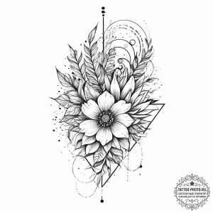 Tattoo design a soft blend of pastel pinks an... - эскиз тату (№1755718959_0, 20.08.2025 19:42) — tattoo-photo.ru