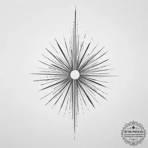 Tattoo sketch a delicate "light beam" passing... - эскиз тату (№1755719583_0, 20.08.2025 19:53) — tattoo-photo.ru