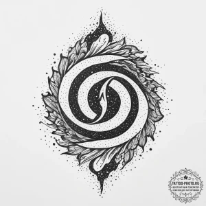 Tattoo sketch a powerful fire swirling into a... - эскиз тату (№1755724745_0, 20.08.2025 21:19) — tattoo-photo.ru