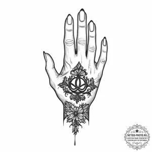 A victorian mourning hand symbol - эскиз тату (№1755726591_0, 20.08.2025 21:49) — tattoo-photo.ru