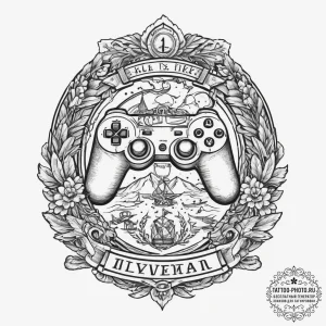 р“сђсѓрїрїр° 10: gamer equipment & setup (рр... - эскиз тату (№1755735280_0, 21.08.2025 00:14) — tattoo-photo.ru