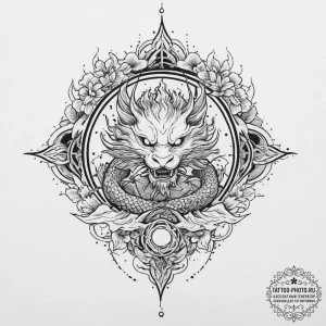 Tattoo design: a kolovrat with each ray endin... - эскиз тату (№1755736691_0, 21.08.2025 00:38) — tattoo-photo.ru