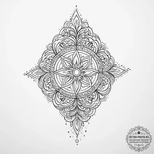 Tattoo design a minimalist symbol of a reload... - эскиз тату (№1755742412_0, 21.08.2025 02:13) — tattoo-photo.ru