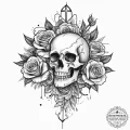 Cyberpunk, tattoo flash sheet design, black a... - эскиз тату (№1755745600_0, 21.08.2025 03:06) — tattoo-photo.ru