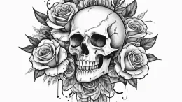 Cyberpunk, tattoo flash sheet design, black a... - эскиз тату (№1755745600_0, 21.08.2025 03:06) — tattoo-photo.ru