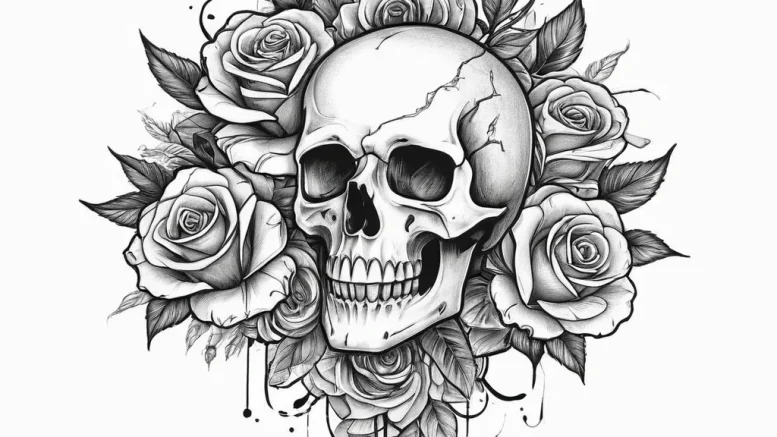 Cyberpunk, tattoo flash sheet design, black a... - эскиз тату (№1755745600_0, 21.08.2025 03:06) — tattoo-photo.ru