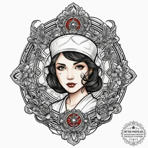 A sterile, modern operating room in a hospita... - эскиз тату (№1755746002_0, 21.08.2025 03:13) — tattoo-photo.ru