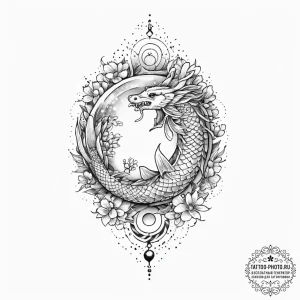 Tattoo design a neo-traditional hand holding... - эскиз тату (№1755746600_0, 21.08.2025 03:23) — tattoo-photo.ru