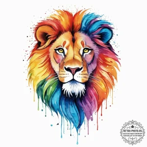 Tattoo sketch a leo lion with the "strength"... - эскиз тату (№1755749397_0, 21.08.2025 04:09) — tattoo-photo.ru