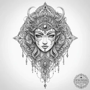 Tattoo design a minimalist representation of... - эскиз тату (№1755750991_0, 21.08.2025 04:36) — tattoo-photo.ru