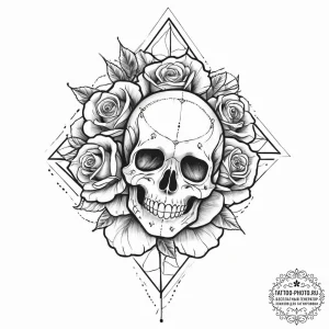 Tattoo sketch a subtle geometric pattern on a... - эскиз тату (№1755782292_0, 21.08.2025 13:18) — tattoo-photo.ru