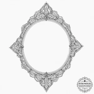 Tattoo design a mirror reflecting a different... - эскиз тату (№1755782489_0, 21.08.2025 13:21) — tattoo-photo.ru