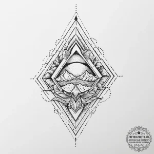 Tattoo sketch an abstract representation of i... - эскиз тату (№1755784254_0, 21.08.2025 13:50) — tattoo-photo.ru