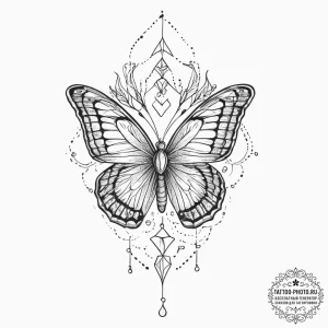 Puns & wordplay, artistic tattoo sketch, fine... - эскиз тату (№1755797314_0, 21.08.2025 17:28) — tattoo-photo.ru