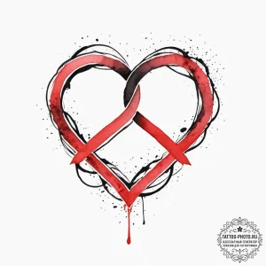 Tattoo sketch infinite love symbol, tattoo sk... - эскиз тату (№1755798490_0, 21.08.2025 17:48) — tattoo-photo.ru