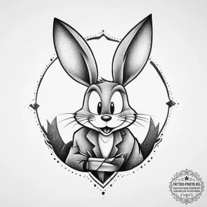 Tattoo sketch looney tunes logo, tattoo sketc... - эскиз тату (№1755801654_0, 21.08.2025 18:40) — tattoo-photo.ru