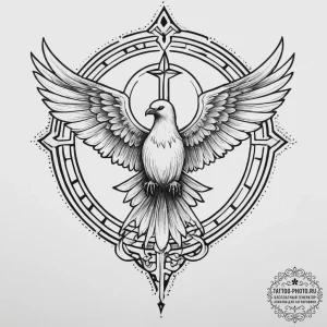 Tattoo sketch holy ghost, tattoo drawing outl... - эскиз тату (№1755803064_0, 21.08.2025 19:04) — tattoo-photo.ru