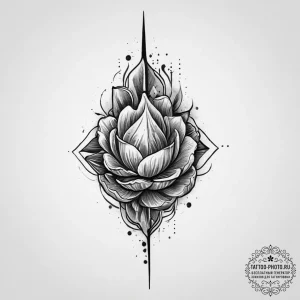 Tattoo sketch stone, ink illustration for tat... - эскиз тату (№1755806857_0, 21.08.2025 20:07) — tattoo-photo.ru