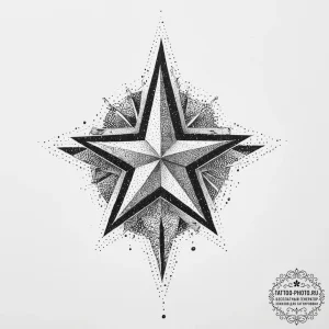 Tattoo sketch runners with a star, artistic t... - эскиз тату (№1755812474_0, 21.08.2025 21:41) — tattoo-photo.ru