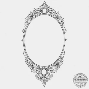 Tattoo sketch mirror with a crack, concept ar... - эскиз тату (№1755814467_0, 21.08.2025 22:14) — tattoo-photo.ru