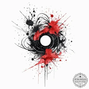 Tattoo sketch cosmic ground, tattoo sketch de... - эскиз тату (№1755814874_0, 21.08.2025 22:21) — tattoo-photo.ru