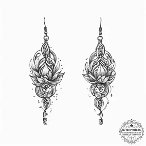 Tattoo sketch small earring tattoo, tattoo sk... - эскиз тату (№1755816261_0, 21.08.2025 22:44) — tattoo-photo.ru