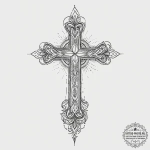 Tattoo sketch blessed portrayal, artistic tat... - эскиз тату (№1755816659_0, 21.08.2025 22:50) — tattoo-photo.ru