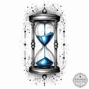 Tattoo sketch песочные часы, tattoo line art,... - эскиз тату (№1755817259_0, 21.08.2025 23:00) — tattoo-photo.ru