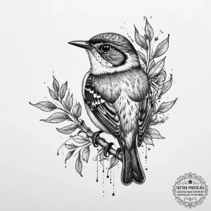 Tattoo sketch wren, tattoo flash sheet design... - эскиз тату (№1755818262_0, 21.08.2025 23:17) — tattoo-photo.ru