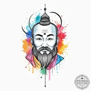 Tattoo sketch confucius symbol, tattoo sketch... - эскиз тату (№1755818457_0, 21.08.2025 23:20) — tattoo-photo.ru